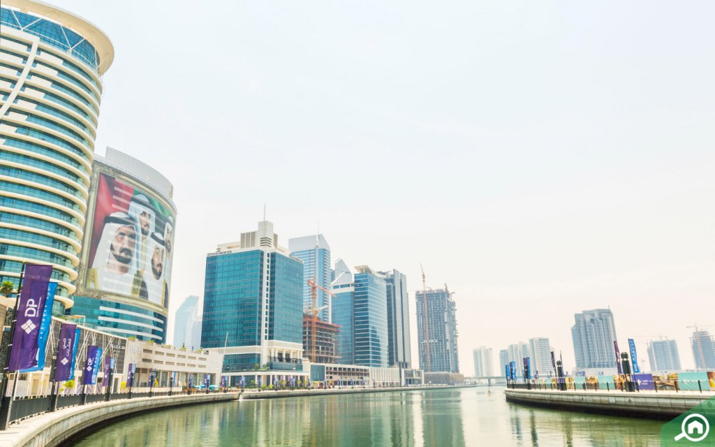 Business Bay towers near Dubai Canal